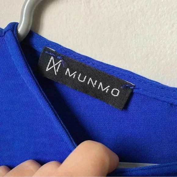 Royal Blue Mini Dress with Bell Sleeves - Women’s Size Large fits like Medium - Picture 10 of 14